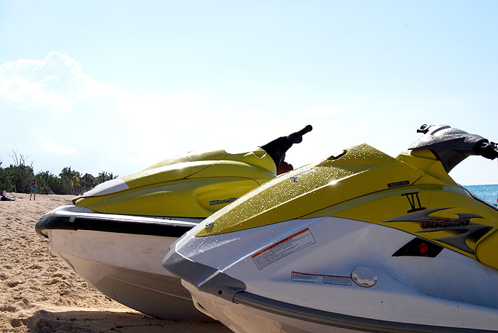 The jet skis await - just $35 per 15 minutes - Ben Kitzmiller